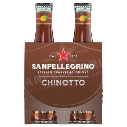 Упаковка газированного напитка Sanpellegrino Chinotto 0.2 л х 4 бутылки - Фото 1