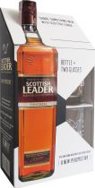 Виски Scottish Leader 3 года выдержки 0.7 л 40% + 2 бокала Виски Scottish Leader 3 года выдержки 0.7 л 40% + 2 бокала