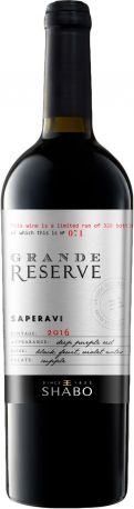 Вино Шабо Саперави Гранд Резерв сухое красное 0.75 л 12.2%