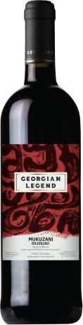 Вино Грузинская Легенда Мукузани красное сухое 0.75 л 11-13%