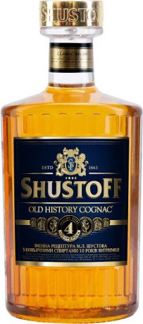 Коньяк Шустов Old History 4 года выдержки 0.5 л 40%