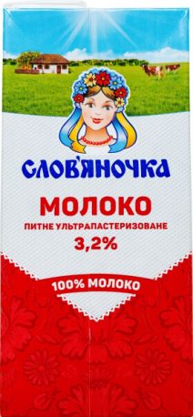 Упаковка молока ультрапастеризованного Слов'яночка 3.2% 1000 г х 12 шт - Фото 2