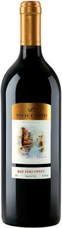 Вино Solo Corso Rosso VDT красное полусладкое 1.5 л 11.5%