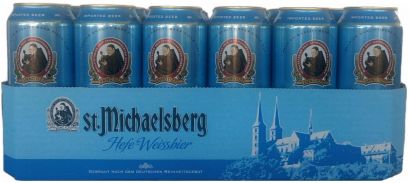 Упаковка пива St. Michaelsberg Hefeweizen светлое нефильтрованное 5.3% 0.5 л x 24 шт