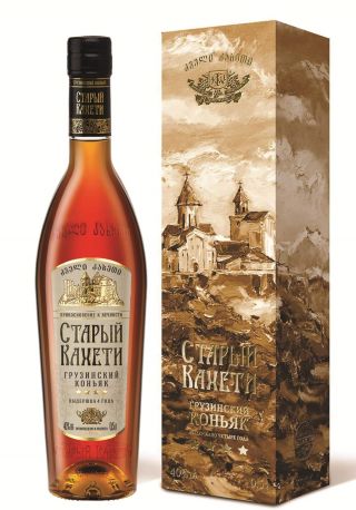 Коньяк Старый Кахети 4 года выдержки 0.5 л 40% в подарочной упаковке