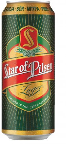 Упаковка пива Star of Pilsen светлое фильтрованное 4.7% 0.5 л x 12 шт