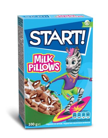 Сухой завтрак Start с молочной начинкой 100 г