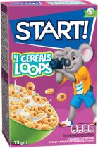 Упаковка сухого завтрака Start кольца глазированные с зернами 4 видов 75 г х 24 шт Упаковка сухого завтрака Start кольца глазированные с зернами 4 видов 75 г х 24 шт