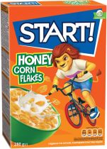 Упаковка кукурузных хлопьев Start медовые 280 г х 12 шт Упаковка кукурузных хлопьев Start медовые 280 г х 12 шт