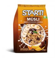 Мюсли Start медовые с шоколадом и бананом 330 г Мюсли Start медовые с шоколадом и бананом 330 г