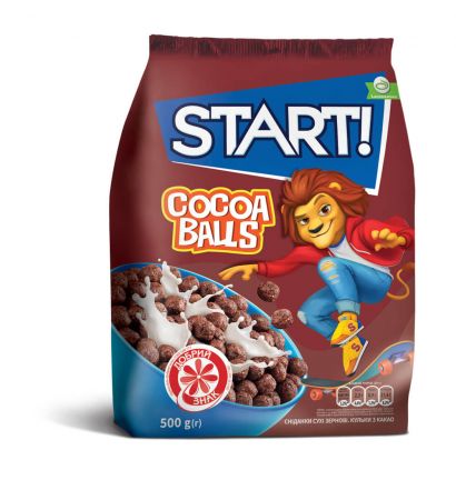 Сухой завтрак Start шарики с какао 500 г