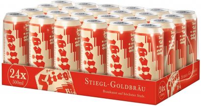 Упаковка пива Stiegl светлое фильтрованное 5% 0.5 л х 24 шт