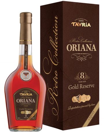 Коньяк Таврия Oriana 8 лет выдержки 0.5 л 40%