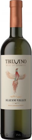 Вино Tbilvino Алазанская долина белое полусладкое 0.75 л 11%