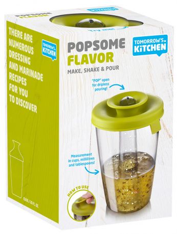 Пищевой контейнер Tomorrow's Kitchen Popsome Flavor с крышкой-дозатором 600 мл - Фото 2