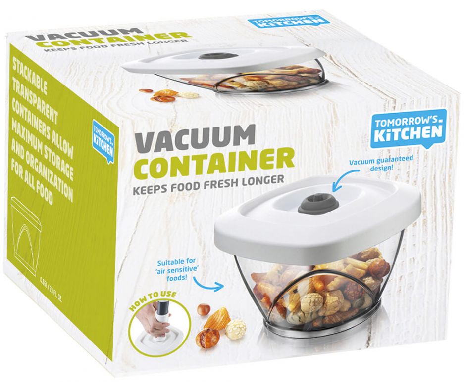 Пищевой контейнер Tomorrow's Kitchen Vacuum Container вакуумный 650 мл - Фото 3