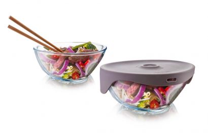 Пищевой контейнер Tomorrow's Kitchen Single Serve Steamer Grey 17 x 13 см - Фото 2