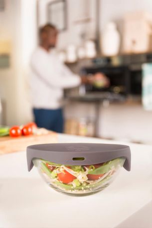 Пищевой контейнер Tomorrow's Kitchen Single Serve Steamer Grey 17 x 13 см - Фото 4