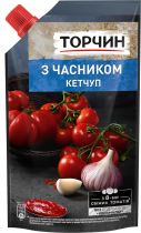 Упаковка кетчупа Торчин с чесноком 270 г х 38 шт Упаковка кетчупа Торчин с чесноком 270 г х 38 шт