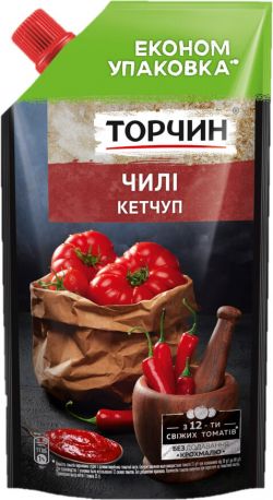 Упаковка кетчупа Торчин Чили 400 г х 24 шт - Фото 1