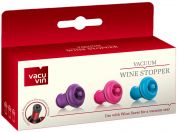 Пробка вакуумная для хранения бутылки вина Vacu Vin Vacuum Wine Stopper Pink Blue Purple Пробка вакуумная для хранения бутылки вина Vacu Vin Vacuum Wine Stopper Pink Blue Purple