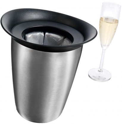 Ведро-охладитель для бутылки шампанского Vacu Vin Active Cooler Champagne Elegant Stainless Steel - Фото 3