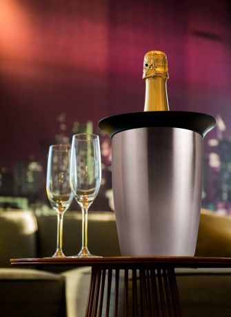 Ведро-охладитель для бутылки шампанского Vacu Vin Active Cooler Champagne Elegant Stainless Steel - Фото 5