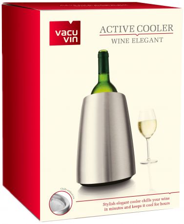 Ведро-охладитель для бутылки вина Vacu Vin Active Wine Stainless Steel - Фото 1