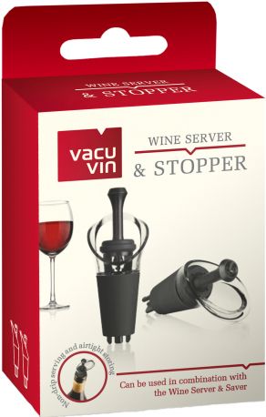Лейка с пробкой Vacu Vin Wine Server & Saver для вина 2 шт - Фото 4