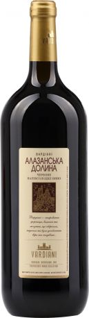 Вино Vardiani Алазанська долина красное полусладкое 1.5 л 9-13%