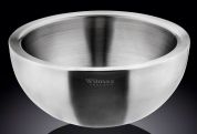 Емкость для смешивания Wilmax StainlessSteel с двойным дном 2 л Емкость для смешивания Wilmax StainlessSteel с двойным дном 2 л