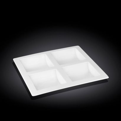 Менажница для закусок Wilmax Fine porcelain 26х26 см
