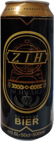 Пиво ZIH темное фильтрованное 4.5% 0.5 л