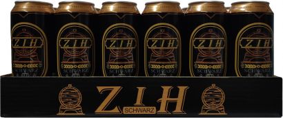 Упаковка пива ZIH темное фильтрованное 4.5% 0.5 х 24 шт