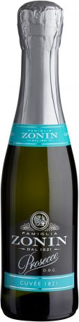 Вино игристое Zonin Prosecco DOC brut белое сухое 0.2 л 11%